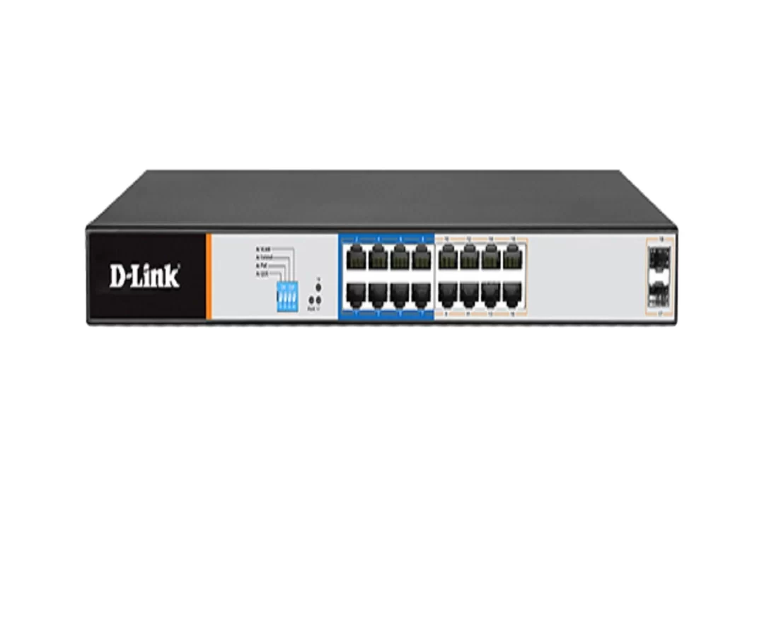 D-LINK-DGS-F1210-18PS-E, 16-PORT POE