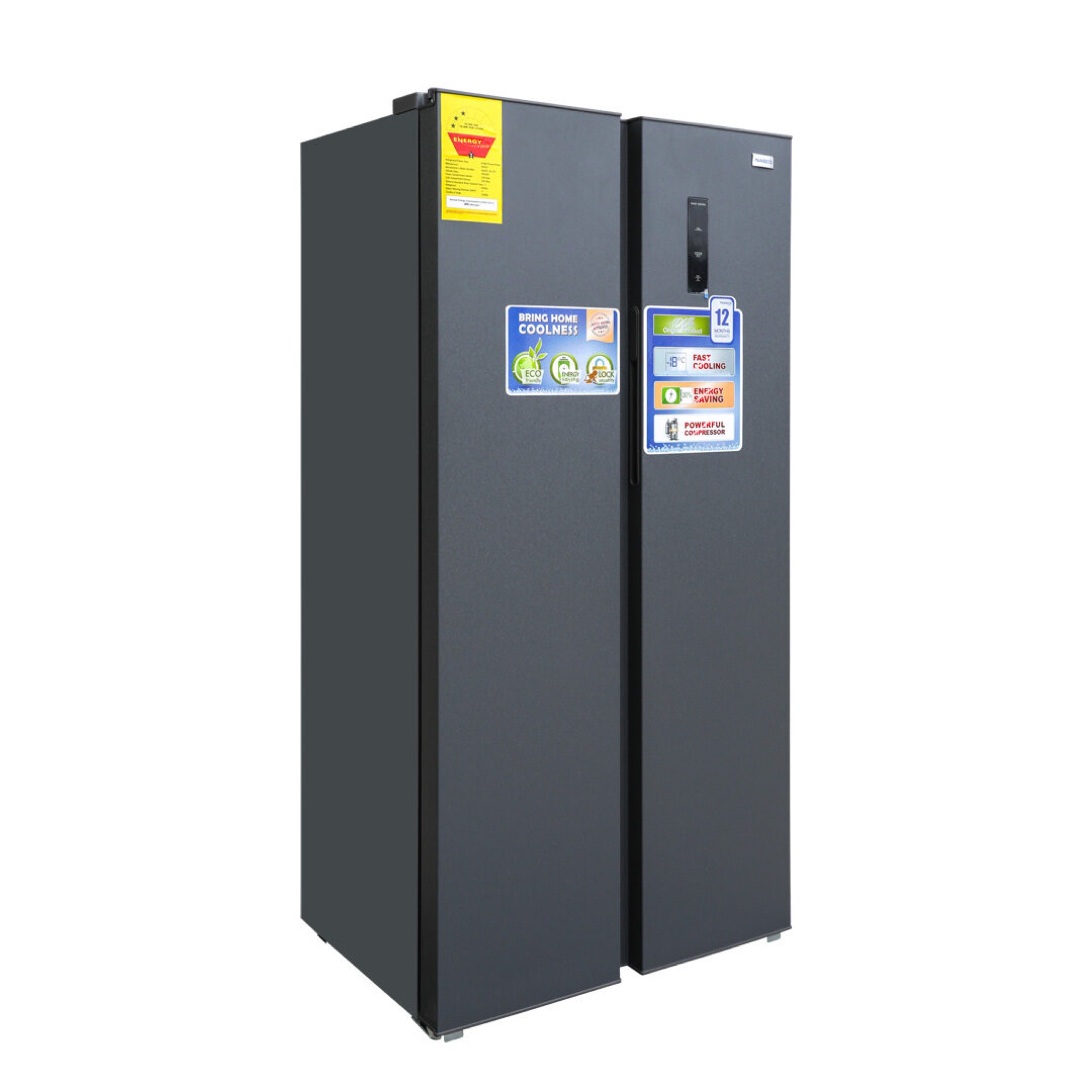 Nasco 529L Side by Side Refrigerator NASF2-66.1 - Image 5